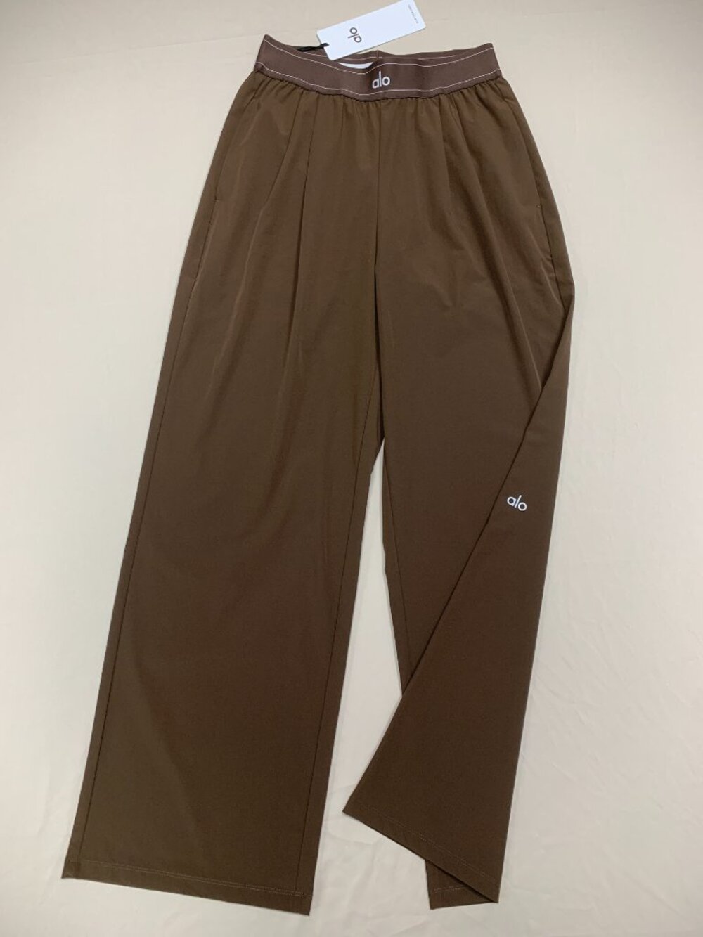 ALO Yoga Quiet Luxury Espresso Suit Up Trousers👜XS/S/M 30" inseam🥂 - Picture 2 of 8